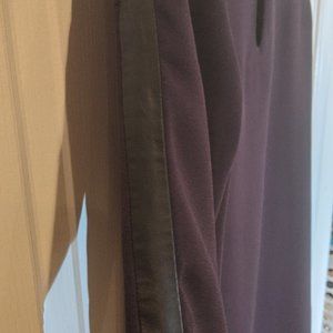 Zara Faux Leather Accent Purple Dress Size M (4-6)